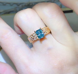 1 Carat Moissanite 925 Sterling Silver Ring