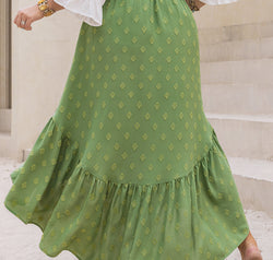 Plus Size High-Low Skirt