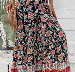 Floral High Waist Palazzo Pants