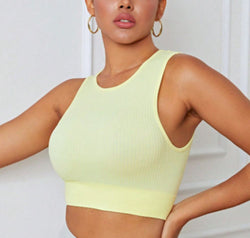 Round Neck Long Active Bra