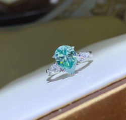 2 Carat 925 Sterling Silver Moissanite Ring