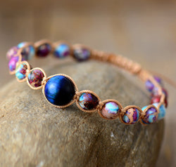 Imperial Jasper & Natural Stone Beaded Bracelet