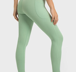 V-Waist Yoga Leggings with Pockets