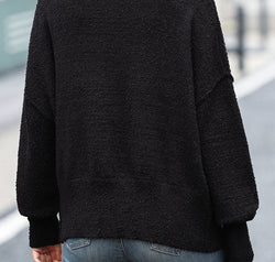 Button-Up Dropped Shoulder Cardigan