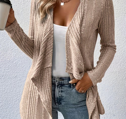 Open Front Long Sleeve Cardigan