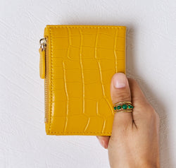 David Jones Texture PU Leather Mini Wallet