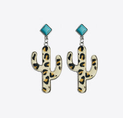 Turquoise Cactus Earrings