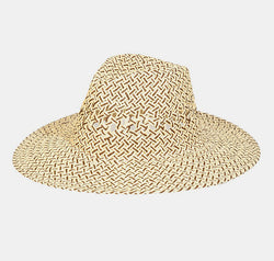 Fame Cutout Woven Straw Hat