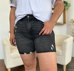 Judy Blue Full Size High Waist Rigid Magic Denim Shorts