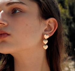 Stainless Steel Heart Earrings