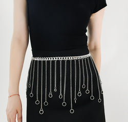 Fringe Chain Alloy Belt