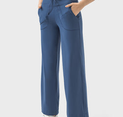 Drawstring Active Pants with Pockets