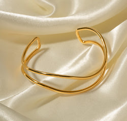 Minimalist Stainless Steel Cuff Bracelet