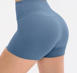 Slim Fit Wide Waistband Sports Shorts