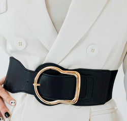 Zinc Alloy PU Leather Belt