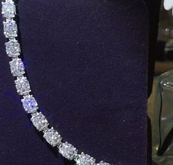 10 Carat Moissanite Platinum-Plated Bracelet