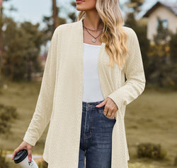 Open Front Long Sleeve Cardigan