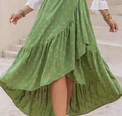 Plus Size High-Low Skirt