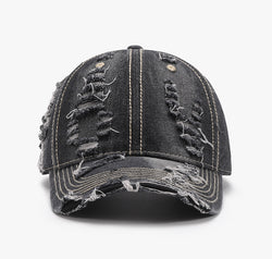 Distressed Adjustable Cotton Baseball Cap