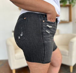 Judy Blue Full Size High Waist Rigid Magic Denim Shorts