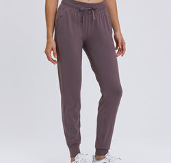 Double Take Tied Joggers with Pockets