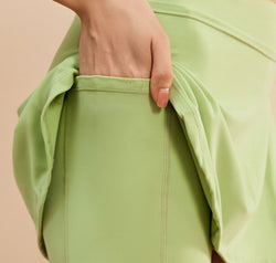 High Waist Active Skort with Pockets