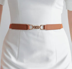 Alloy Buckle Elastic Belt