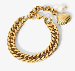 18K Gold-Plated Curb Chain Bracelet