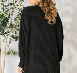 Basic Bae Full Size Ribbed Cocoon Cardigan
