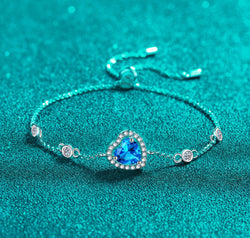 1 Carat Moissanite 925 Sterling Silver Bracelet