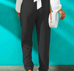 High Waist Joggers with Pockets