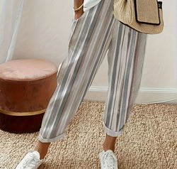 Striped Pants with Pockets
