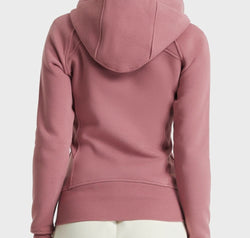 Zip Up Seam Detail Hooded Sports Jacket