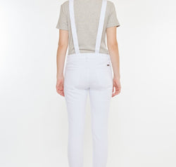 Kancan Distressed Skinny Denim Overalls