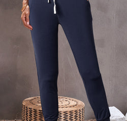 Drawstring Joggers with Pockets
