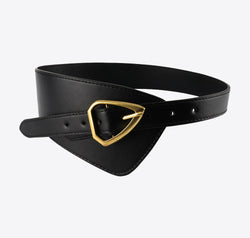 Irregular PU Leather Belt