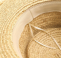 Fame Cutout Woven Straw Hat