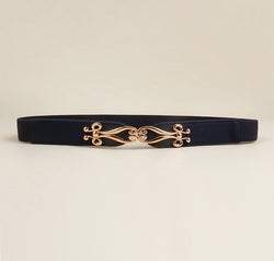 Alloy Buckle Elastic Belt
