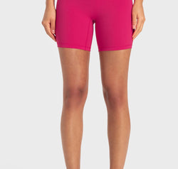 Staying Cozy Wide Waistband Biker Shorts