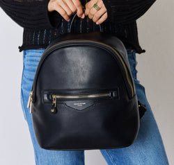David Jones PU Leather Backpack