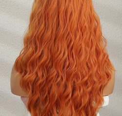 13*2" Lace Front Wigs Synthetic Long Wave 24" 150% Density