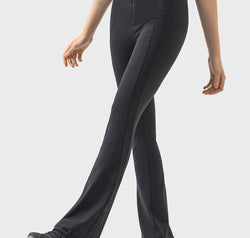 Zipper Detail High Waist Active Pants
