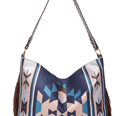 Geometric Canvas Tote Bag