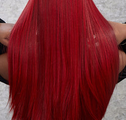 13*2" Lace Front Wigs Synthetic Straight 26" 150% Density