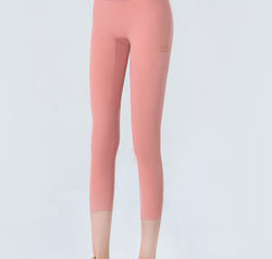 Wide Waistband Cropped Sports Leggings
