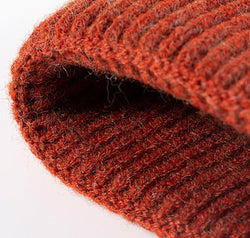 NEWYORK Patch Rib-Knit Cuffed Beanie