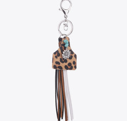 Turquoise Fringe Detail Key Chain
