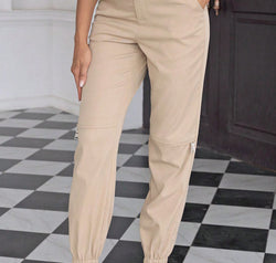 High Waist Pants with Pockets