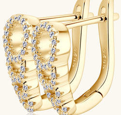 Moissanite 925 Sterling Silver Earrings