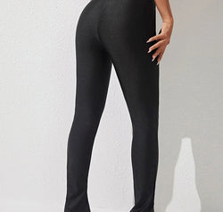 High Waist Slit Skinny Pants